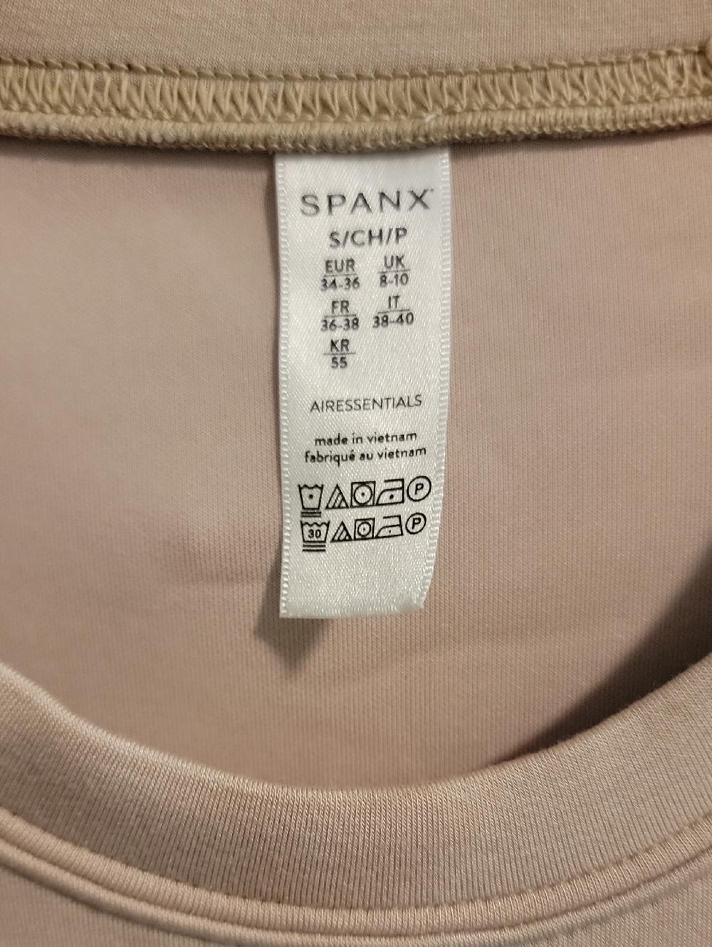 SPANX Sleeveless Belted Midi Dress in Beige - Picture 2 of 5